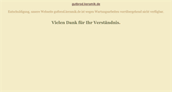 Desktop Screenshot of gutbrod.keramik.de