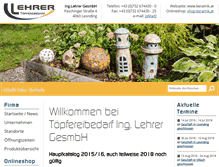 Tablet Screenshot of keramik.at